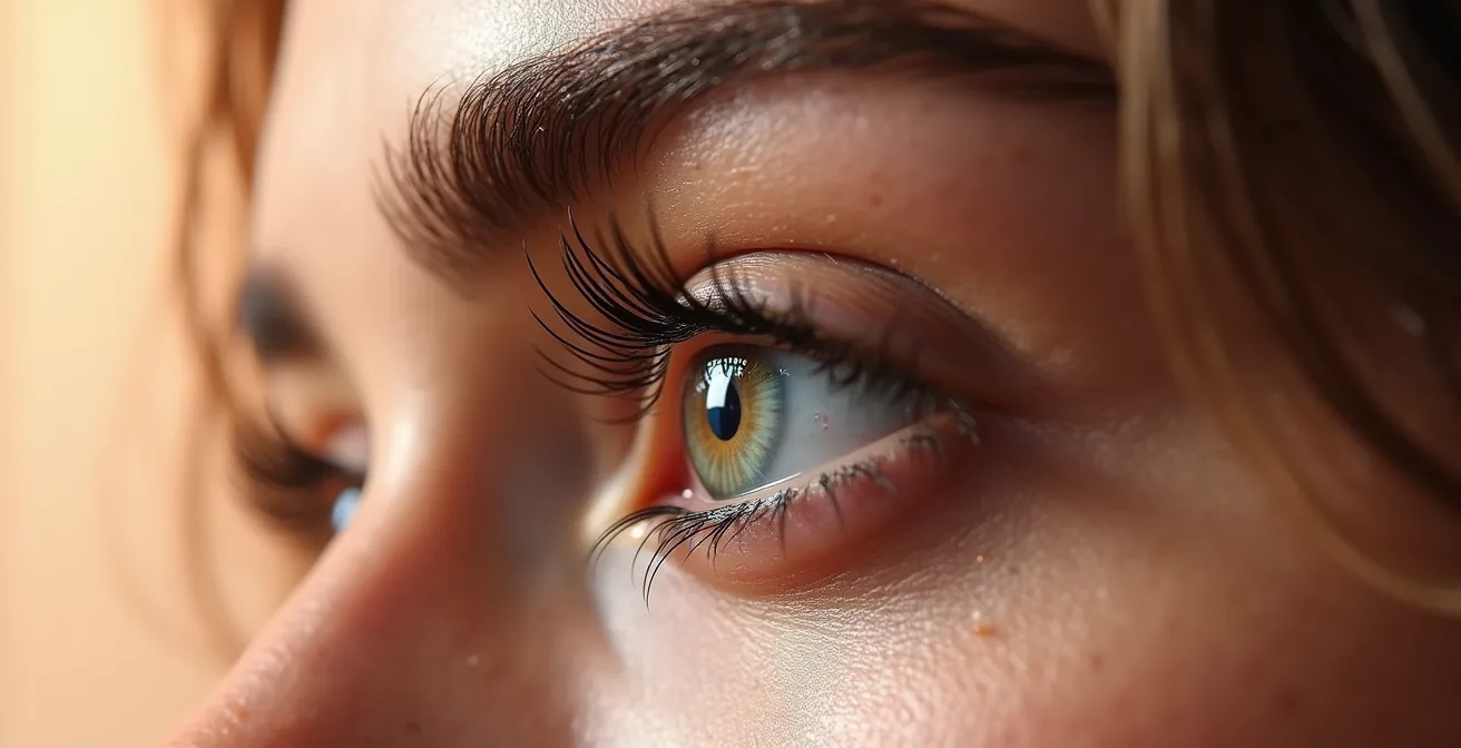 Comparación visual de diferentes tipos de máscaras de pestañas waterproof en texturas macro