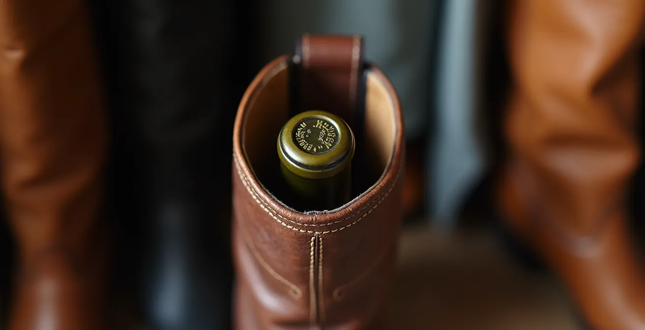 Armario organizado con botas altas manteniendo su forma usando soluciones creativas