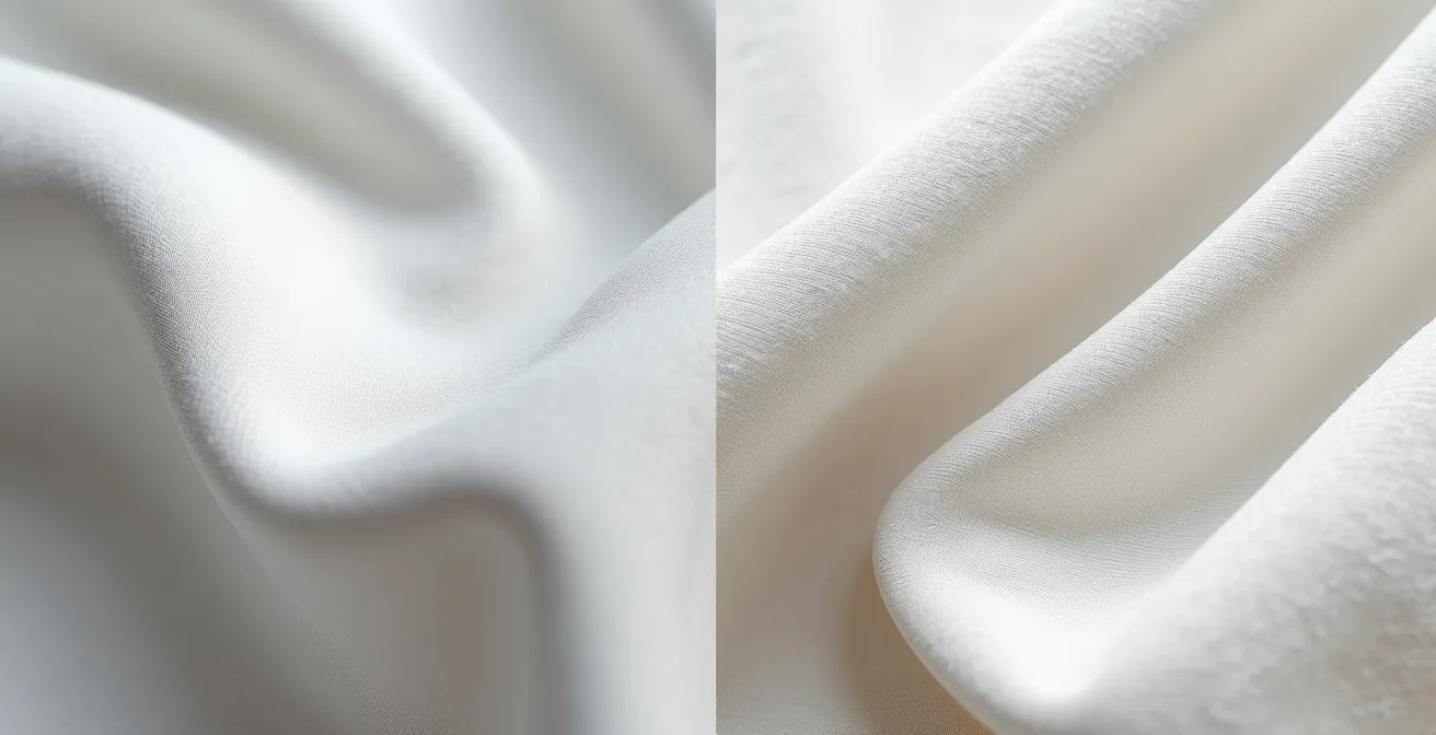 Comparación visual entre sudadera de neopreno estructurada y sudadera de algodón tradicional